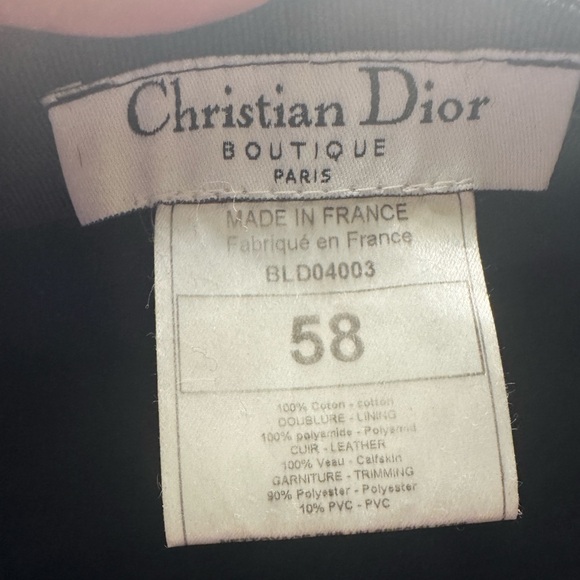 Dior vintage hat cap Galliano era sz 58 - Picture 7 of 7